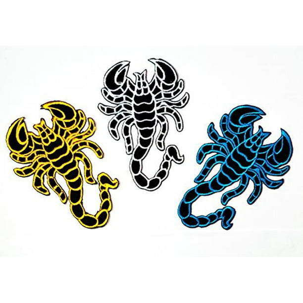 Iron On Sequin Scorpion Embroidery Applique Patch Sew Iron Badge